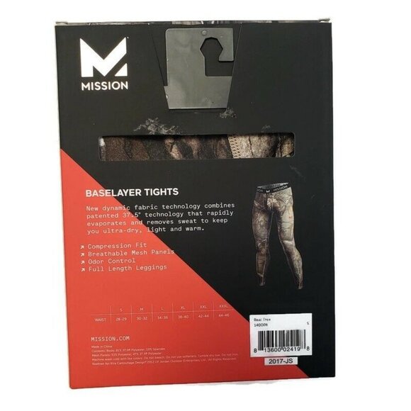 Mission Realtree Xtra Baselayer Tights Men’s Size XXXL (44-46) Vapor Active - Picture 6 of 7